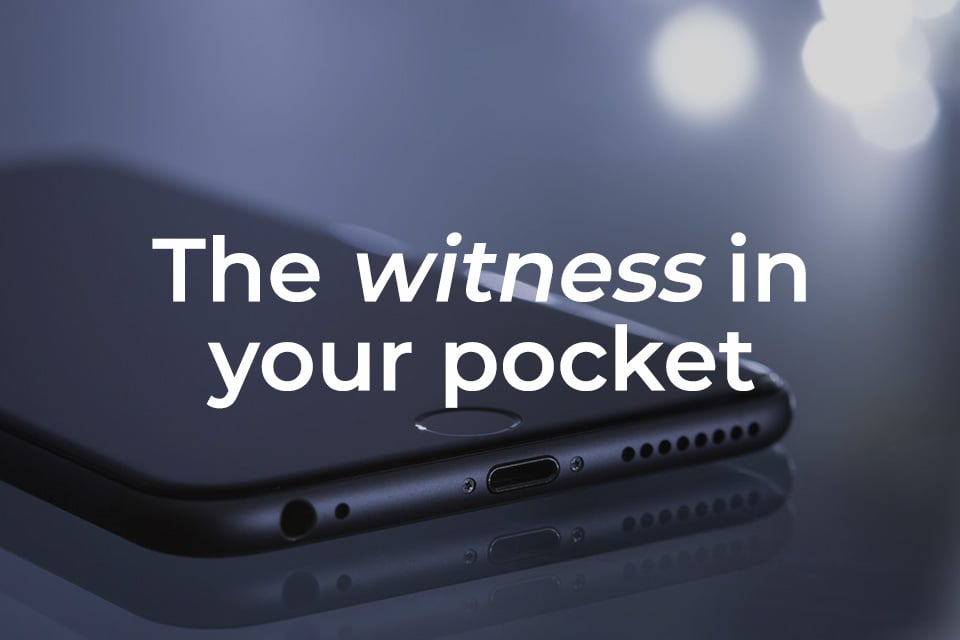 Using a mobile phone as evidence